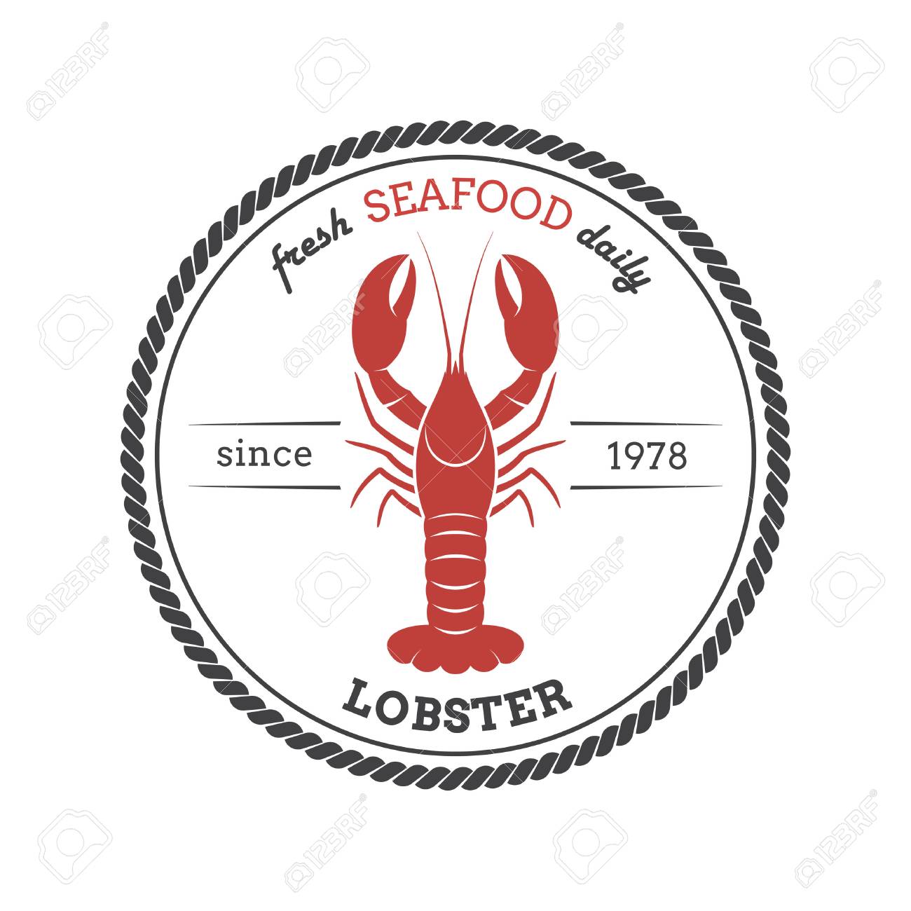 vector lobster silhouette lobster