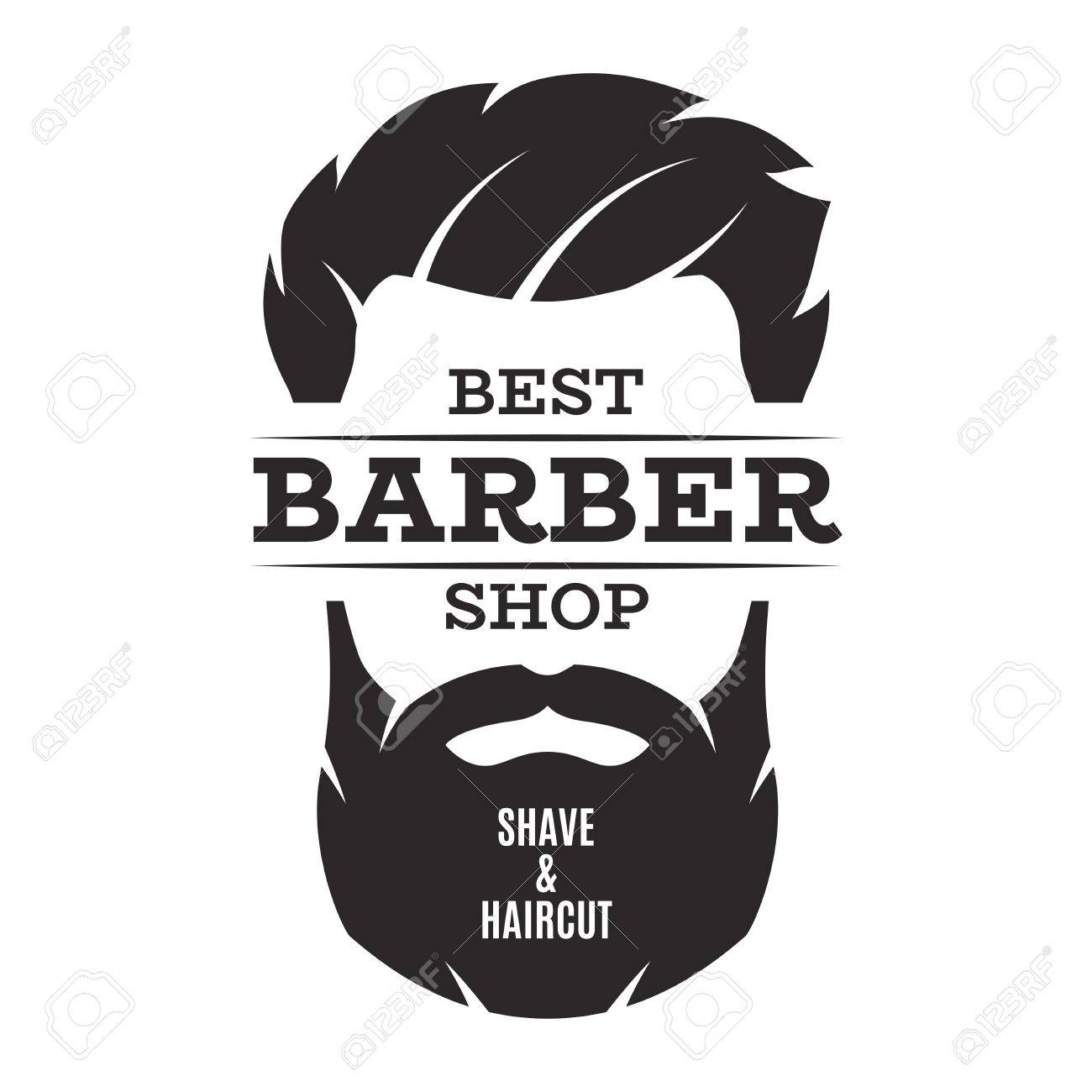 Barber shop isolated vintage label badge emblem. - 79986461 Barber shop isolated vintage label badge emblem. - 79986461