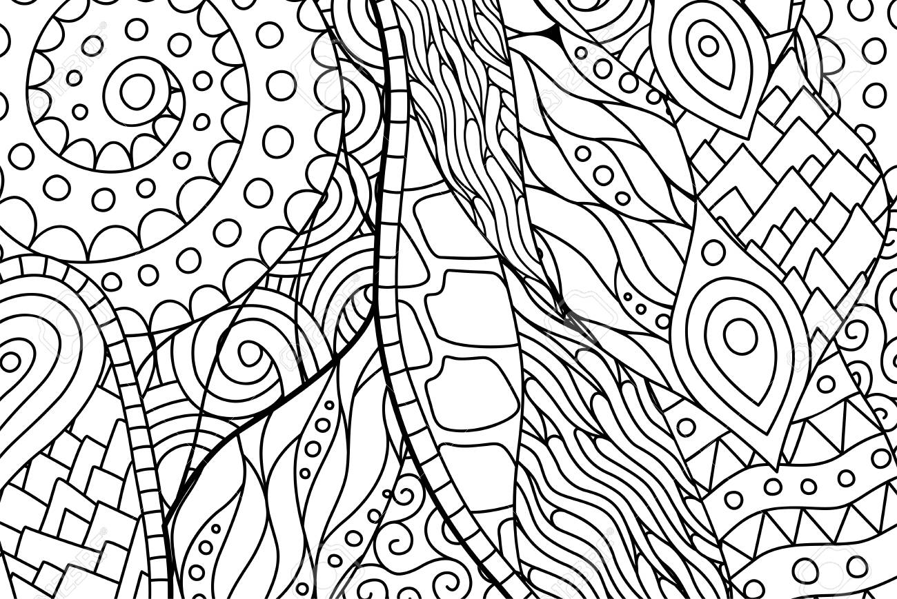 Beautiful Black And White Rectangle Abstract Coloring Book Page Beautiful Black And White Rectangle Abstract Coloring Book Page