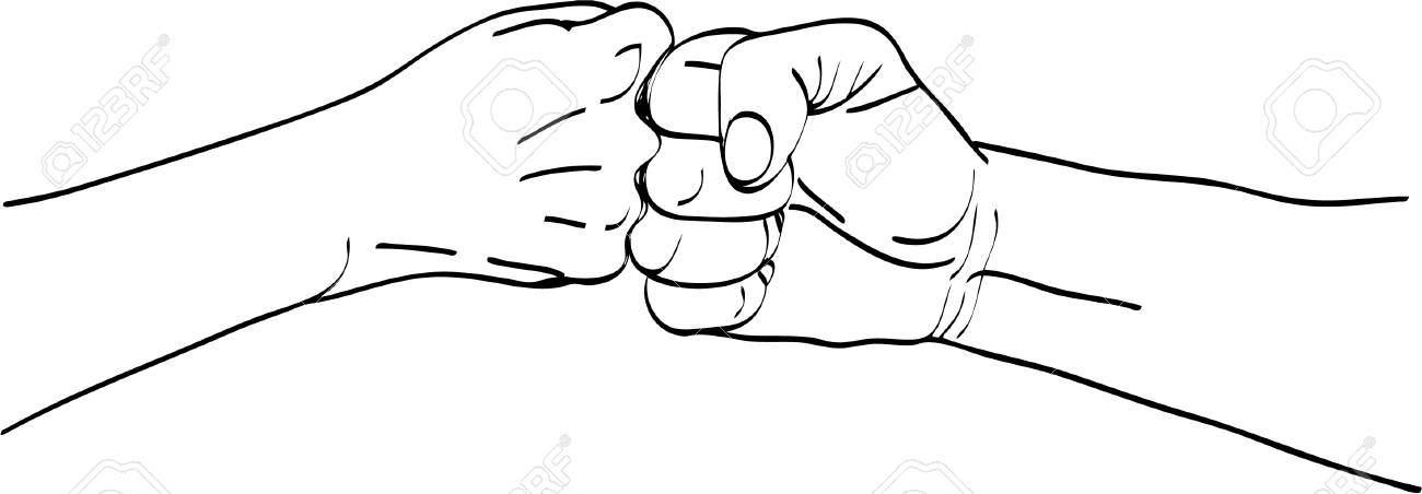 Vector Illustration. Isolated Silhouette Of The Hand That Shows High Five  Royalty Free SVG, Cliparts, Vectors, And Stock Illustration. Image 91205743.