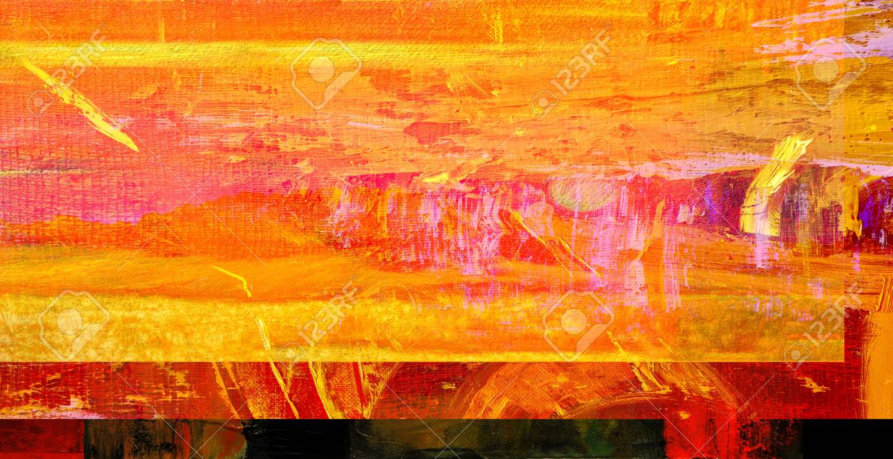 Eine Interessante Gross Abstrakte Malerei Auf Leinwand Lizenzfreie Fotos Bilder Und Stock Fotografie Image