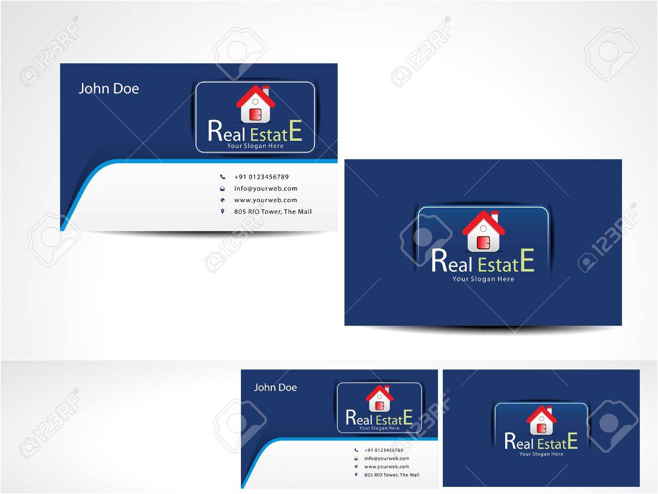 real estate business card vector illustration business cards real estate