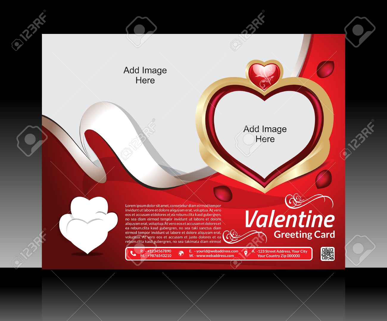 valentines flyer template