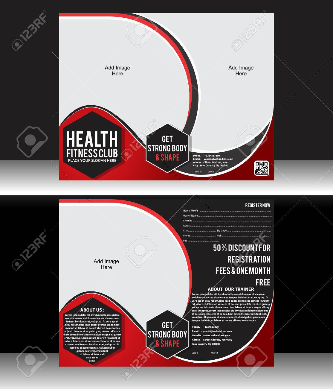 take one flyer template