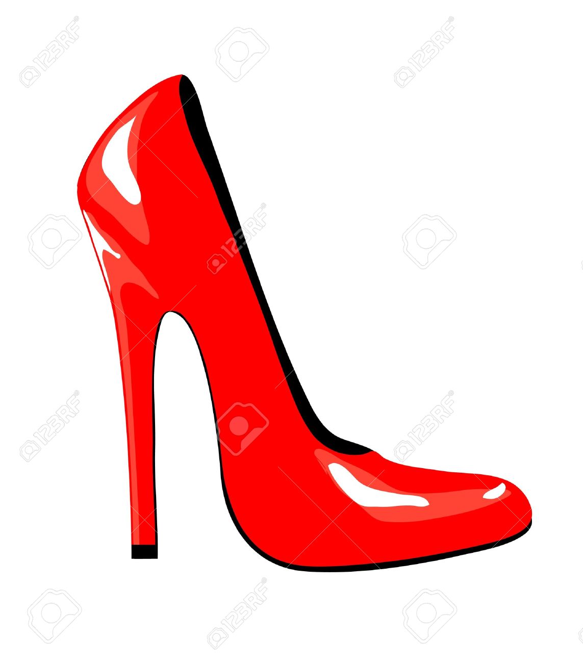 red shoes vector