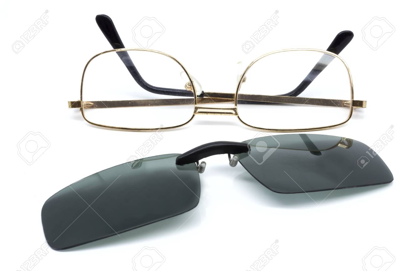 glasses with clip on sunglasses