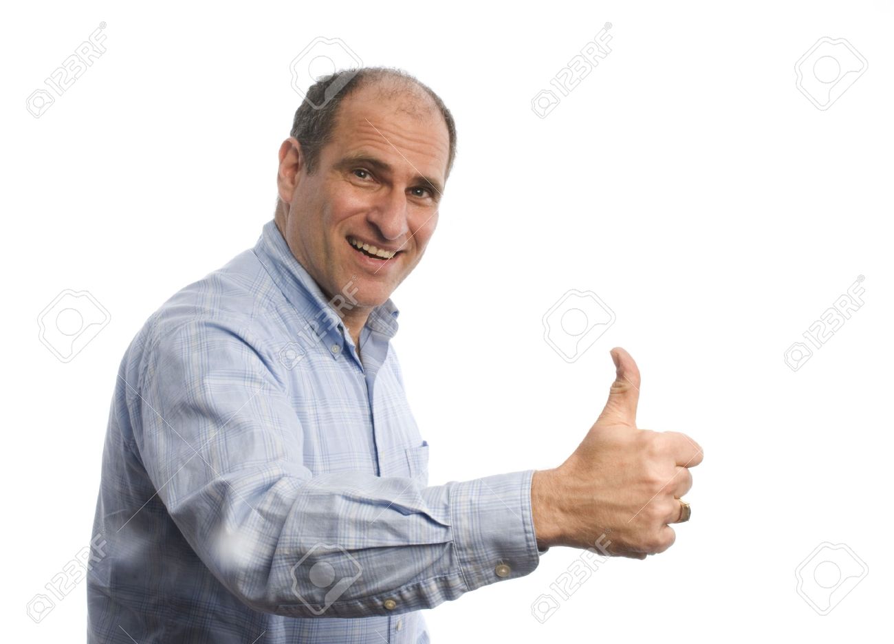 thumbs up stock photo