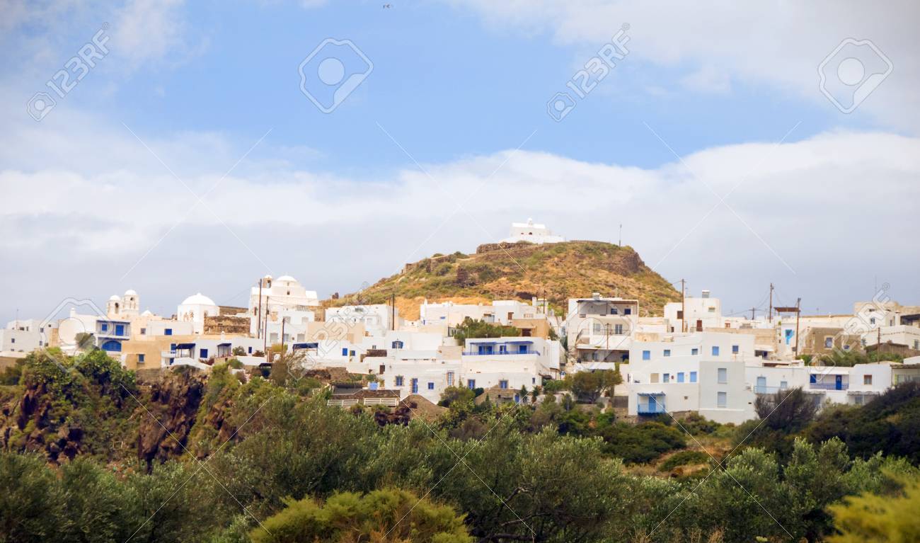 プラカ ミロス島のギリシャの島のギリシャのパノラマ風景 の写真素材 画像素材 Image
