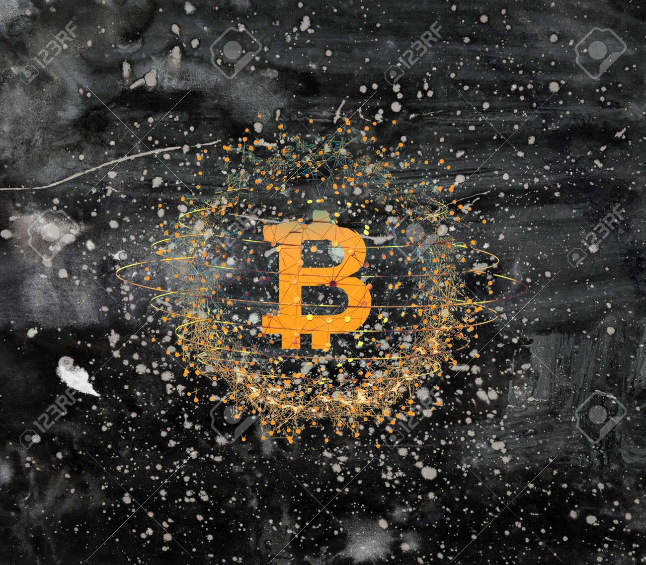 Papel De Parede De Ilustração De Criptomoeda Bitcoin. Pronto Para Arte E  Artesanato, Design, Purpouses Editoriais Ou Comerciais Foto Royalty Free,  Gravuras, Imagens e Banco de fotografias. Image 184139528