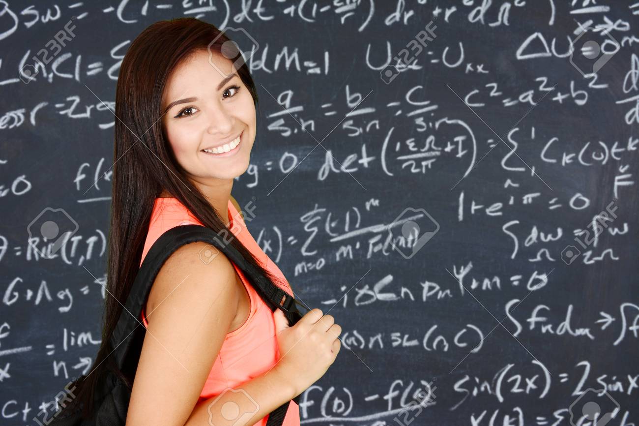 College Schülerin Und Ihr Lehrer College Schülerin Und Ihr Lehrer