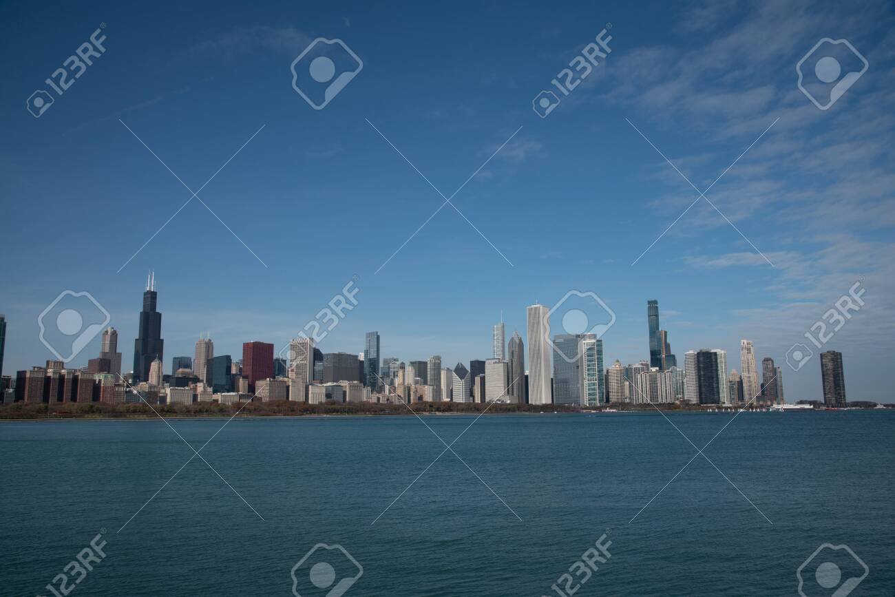 Downtown views of Chicago, the third most populated city in the US. - 144134781 Downtown views of Chicago, the third most populated city in the US. - 144134781