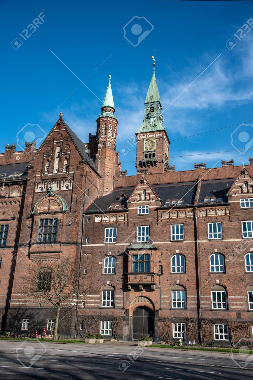 Facade of the city hall in Copenhagen (DK) - 154537622 Facade of the city hall in Copenhagen (DK) - 154537622
