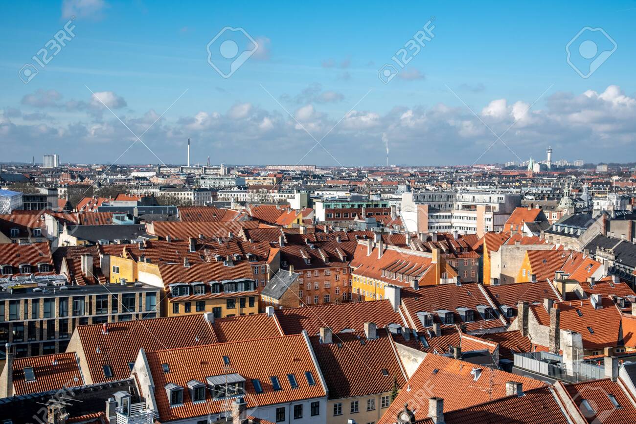 Views of Copenhagen from the top of the Round Tower - 154537664 Views of Copenhagen from the top of the Round Tower - 154537664