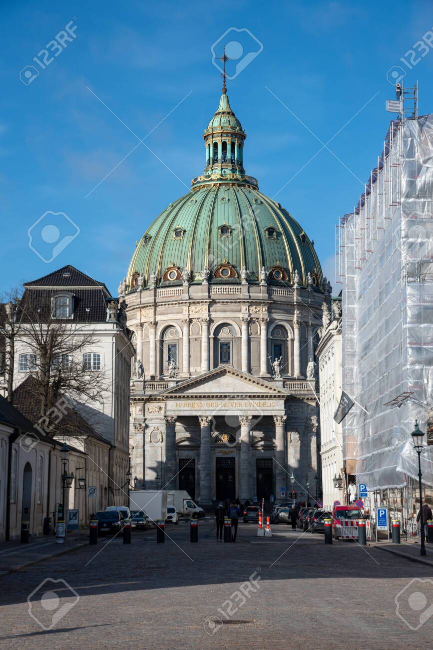 Fredrik Church in Copenhagen also known as Marble Church - 154539176 Fredrik Church in Copenhagen also known as Marble Church - 154539176