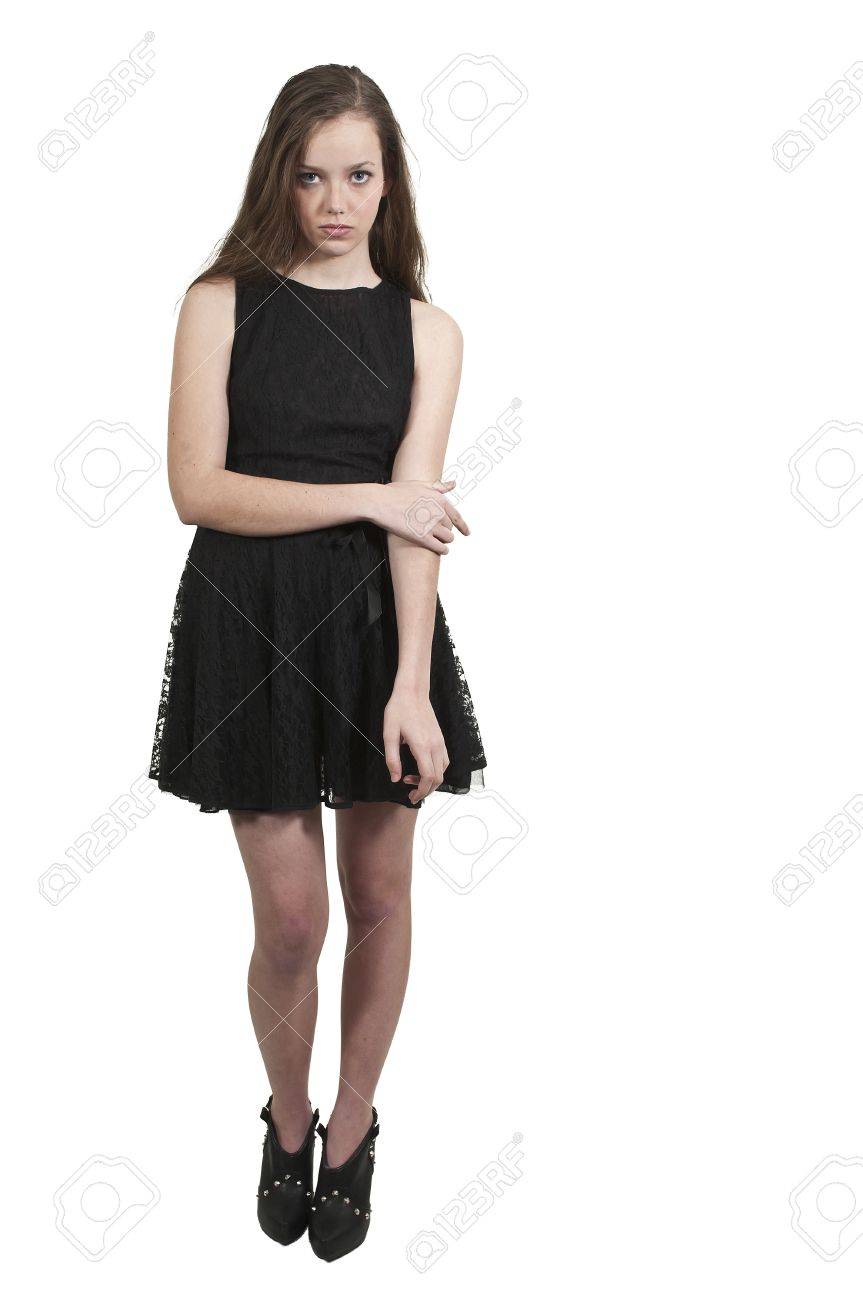 若い美しい女性 10 代の女の子のポーズ の写真素材 画像素材 Image