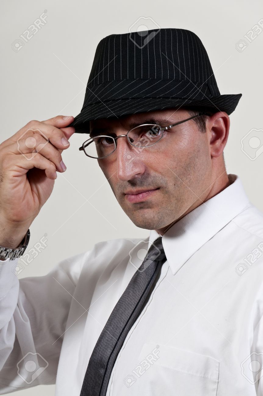 Man in a fedora Clearance