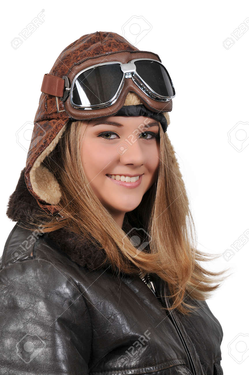female pilot jacket