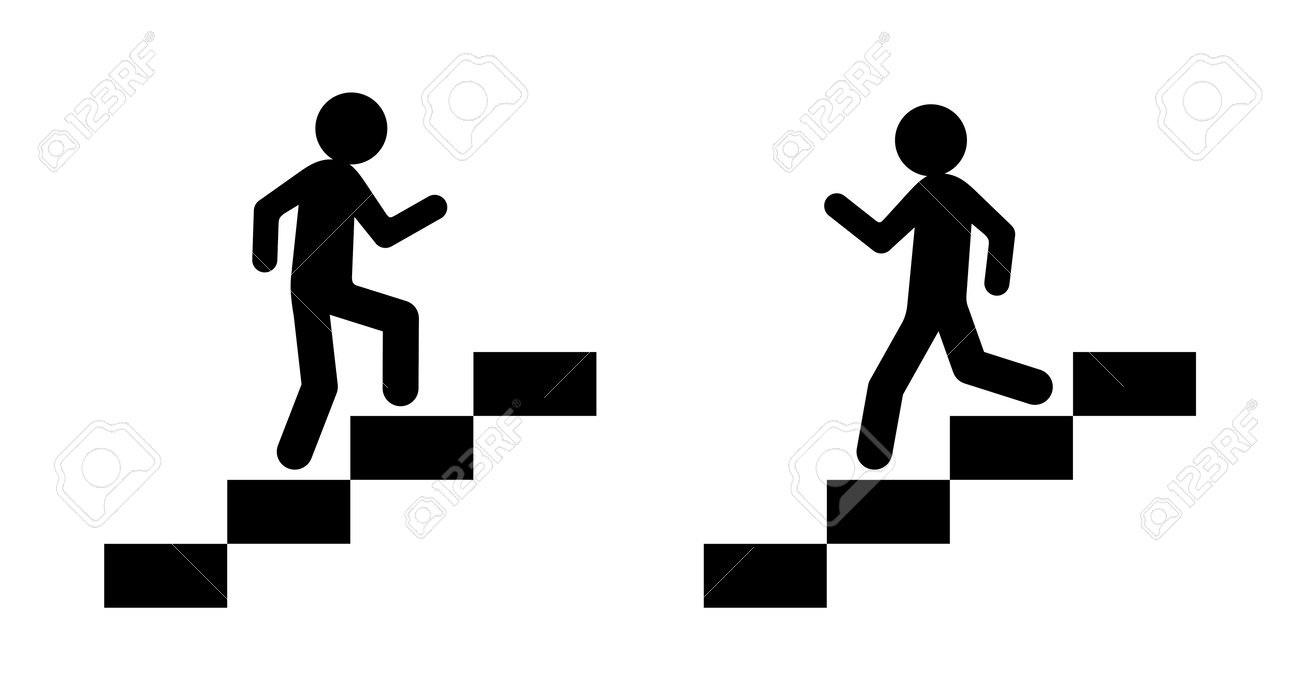 Businessman Climbing Stairs Vector Icon. Black And White Illustration Of  Business Man Climbing Stairs. Royalty Free SVG, Cliparts, Vectors, and  Stock Illustration. Image 205274779., image size:1300x700