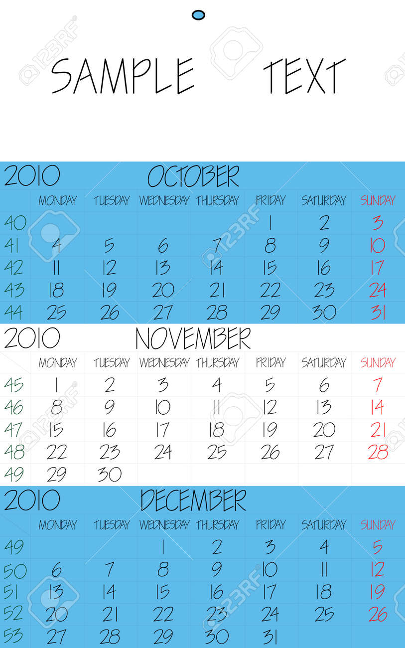 english calendar 2010 november abstract vector art illustration november calendar 2010