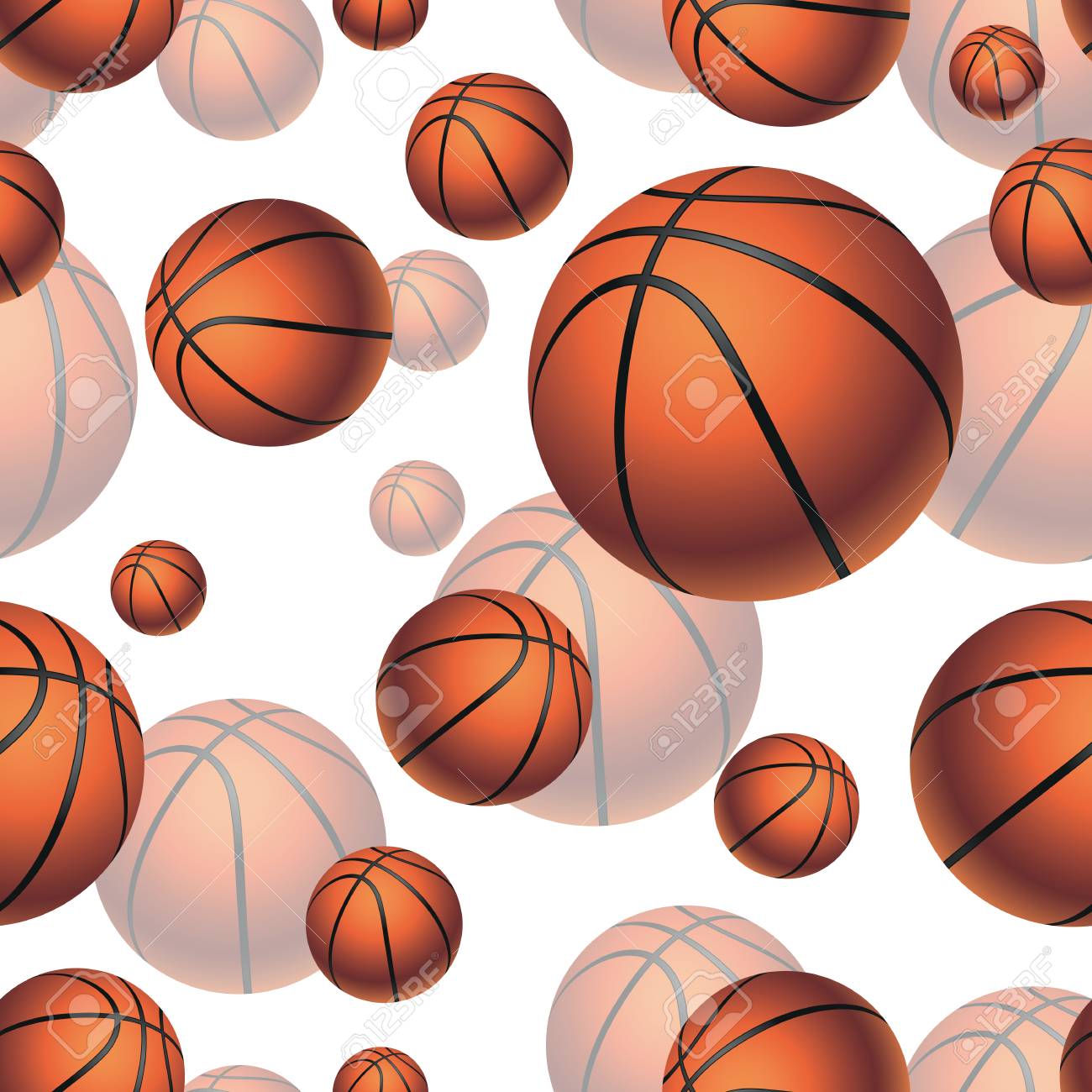 Basketball Balls Seamless Pattern Background. Royalty Free SVG, Cliparts,  Vectors, and Stock Illustration. Image 68587857., image size:1300x1300