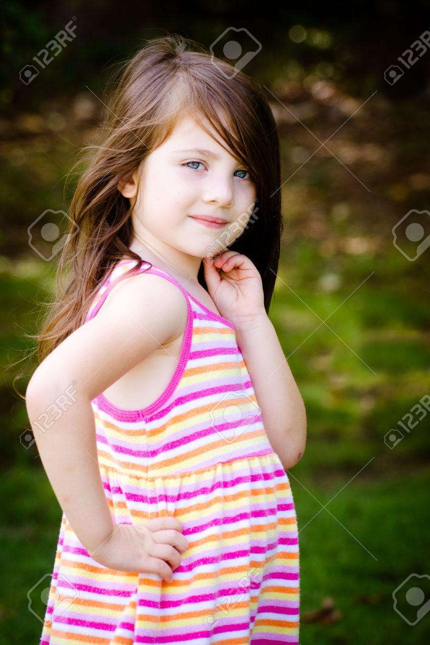 outdoor portrait of cute