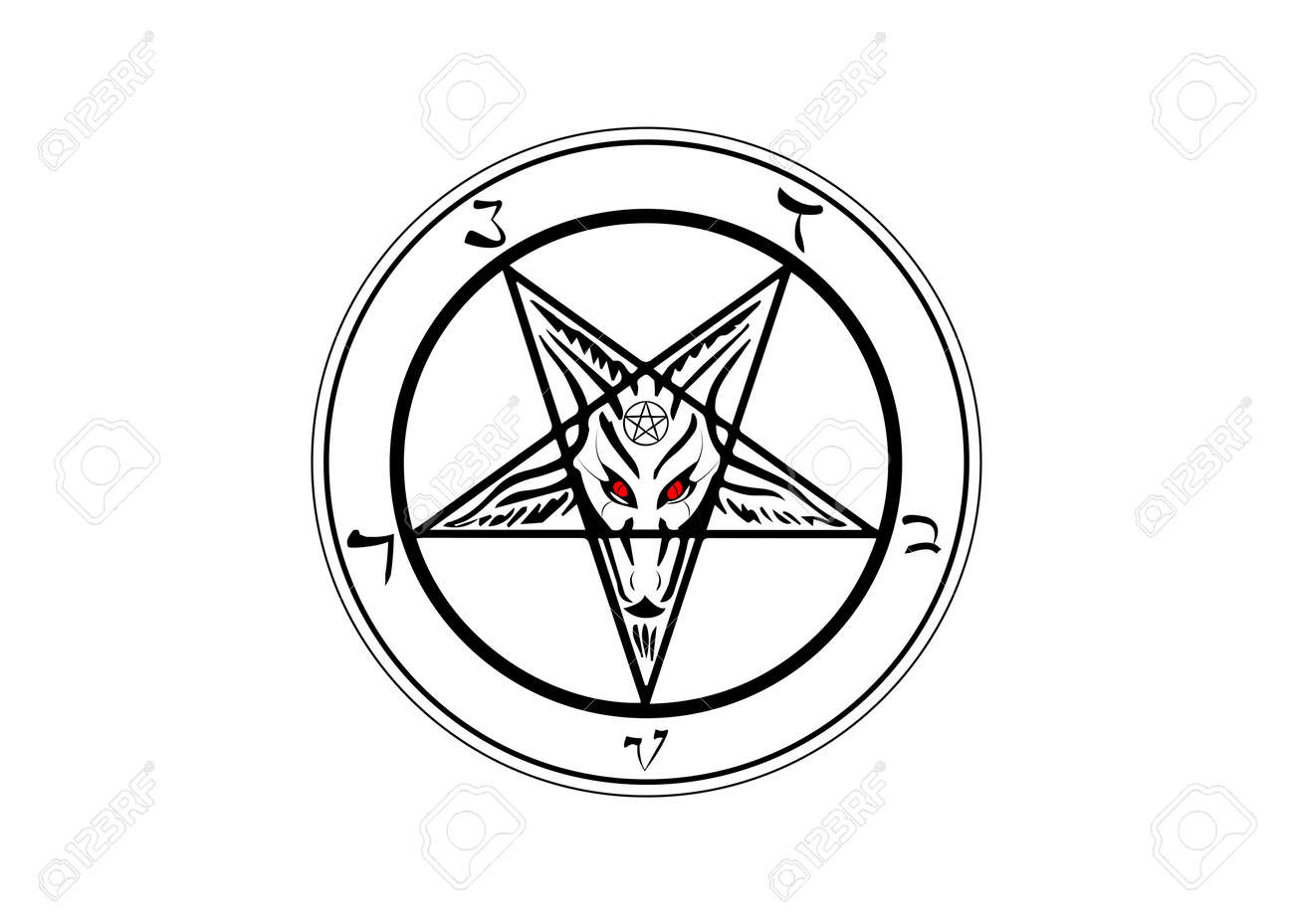 The Sigil Of Baphomet Original Goat Pentagram On A Bloody Satanic Royalty Free Cliparts Vectors And Stock Illustration Image 132707000 the sigil of baphomet original goat pentagram on a bloody satanic