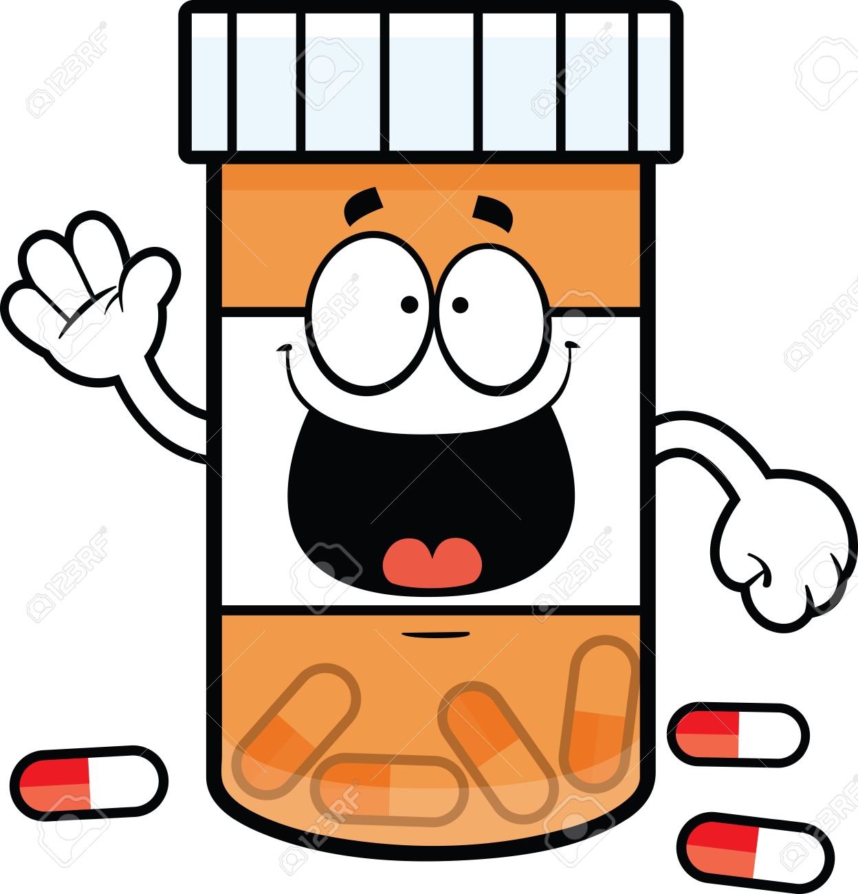 大きな笑みを浮かべて薬瓶の漫画イラストのイラスト素材 ベクタ Image 大きな笑みを浮かべて薬瓶の漫画イラストのイラスト素材 ベクタ Image