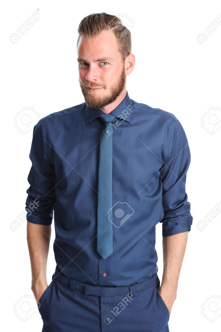 camisas con pantalon azul