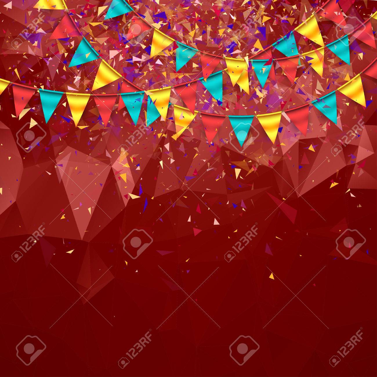 カラフルなお祭りの背景のイラスト素材 ベクタ Image 60618781