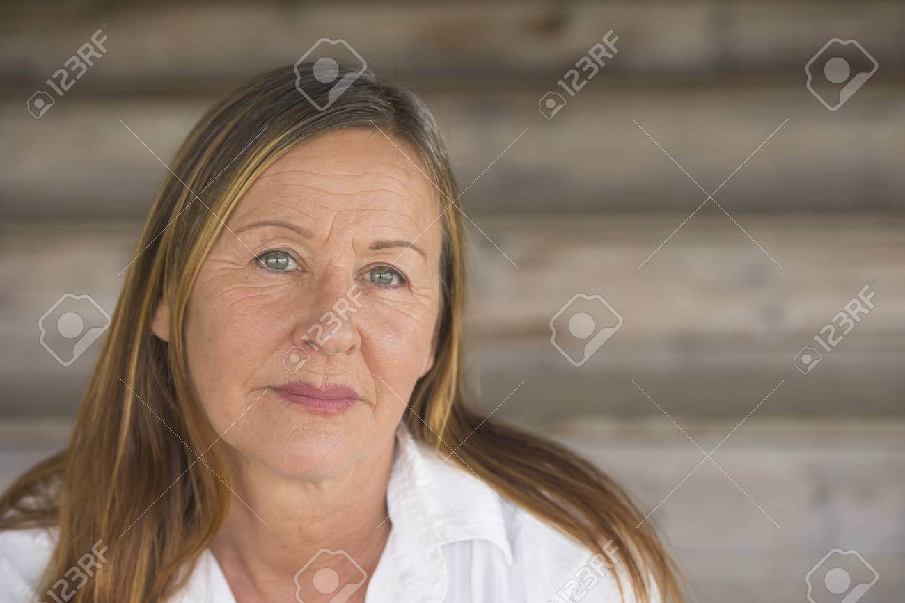 White mature facial