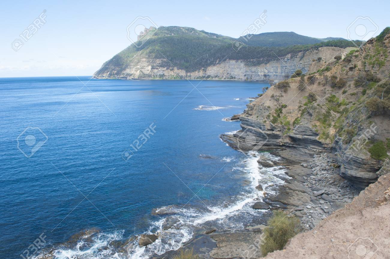 High Steep Cliff Coast On Maria Island Tasmania Australia Stock Photo Picture And Royalty Free Image Image 39419051