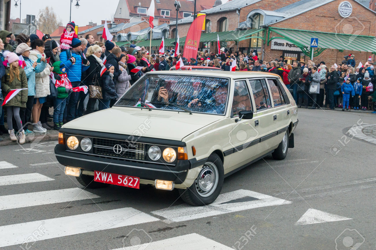Gdansk Poland November 11 18 Historical Car Fso Polonez At National Independence Day In Poland Stock Photo Picture And Royalty Free Image Image