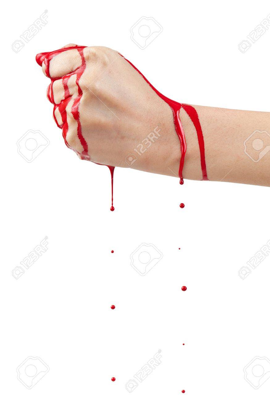 A Bloody Hand Making A Fist With Blood Dripping Down Isolated Stock Photo Picture And Royalty Free Image Image 1341