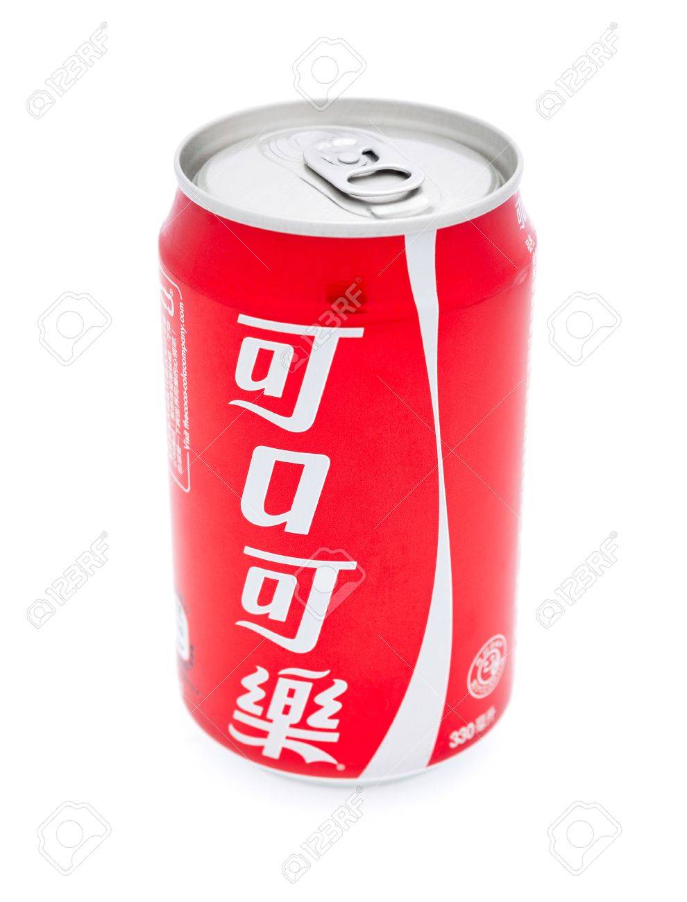 Taipei Taiwan January 8 2012 This Is A Studio Shot Of A Traditional Chinese Can Of Coca Cola Made By The Coca Cola Company Isolated On White Stock Photo Picture And Royalty Free
