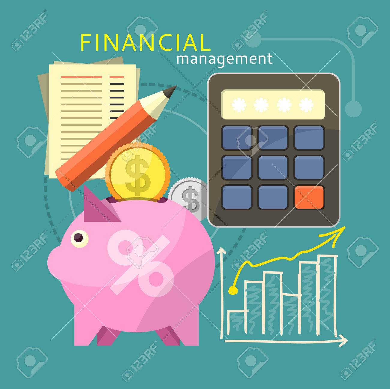 accounting with digitial caculator financial management concept financial management calculator