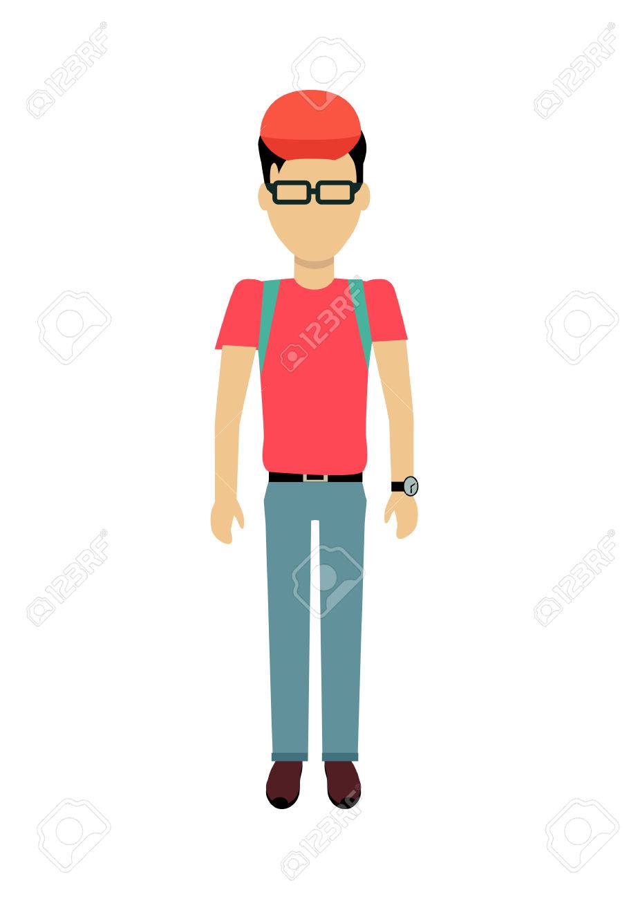 male character without face
