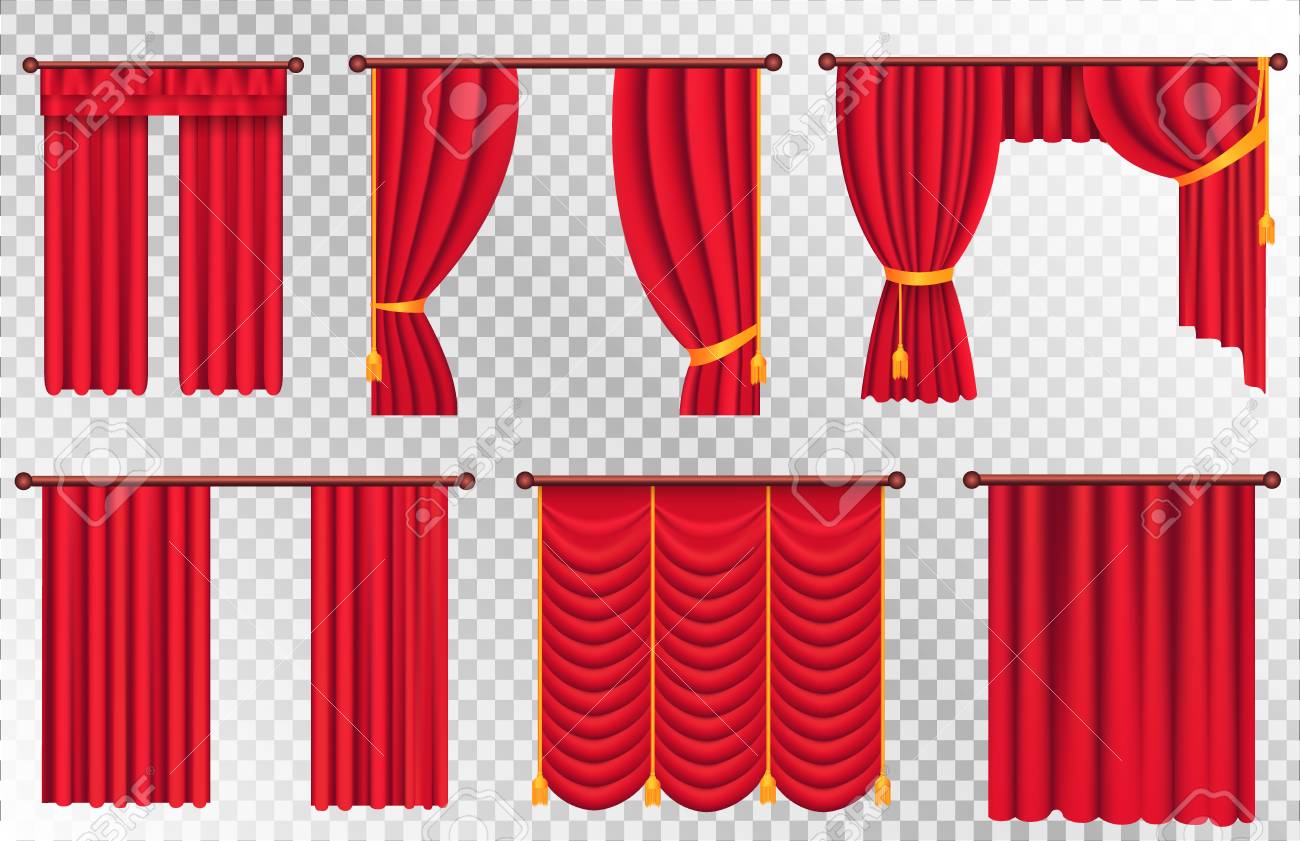 Red Curtains Set Theater Curtain Illustration Royalty Free Svg Cliparts Vectors And Stock Illustration Image