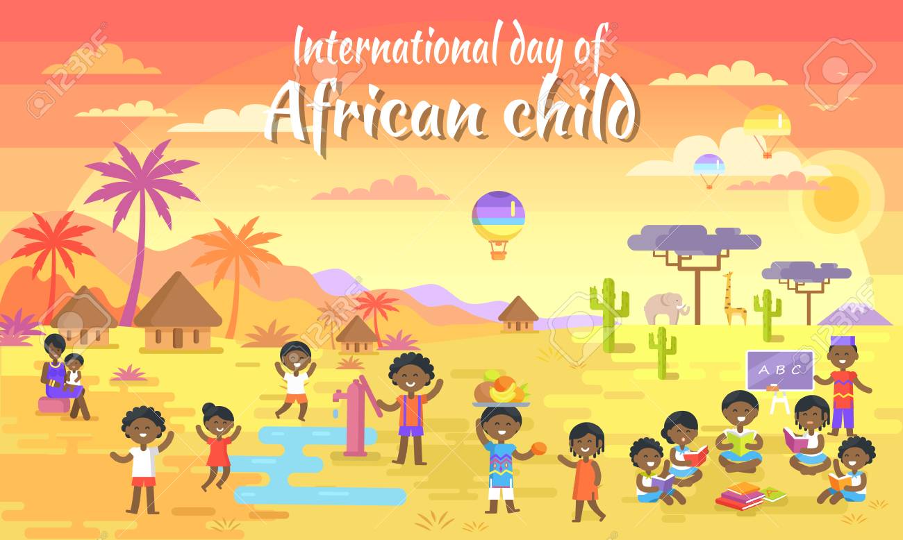 international day of african child big banner royalty free cliparts bigbanner