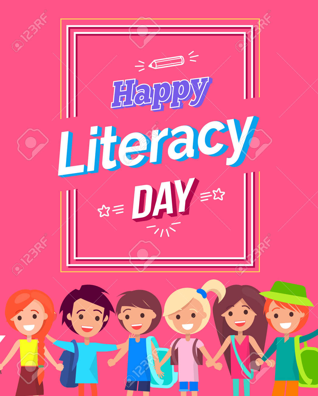 Bonne Journee De L Alphabetisation Conception De Cartes Postales Colorees Clip Art Libres De Droits Vecteurs Et Illustration Image Bonne Journee De L Alphabetisation Conception De Cartes Postales Colorees Clip Art Libres De Droits Vecteurs Et Illustration Image