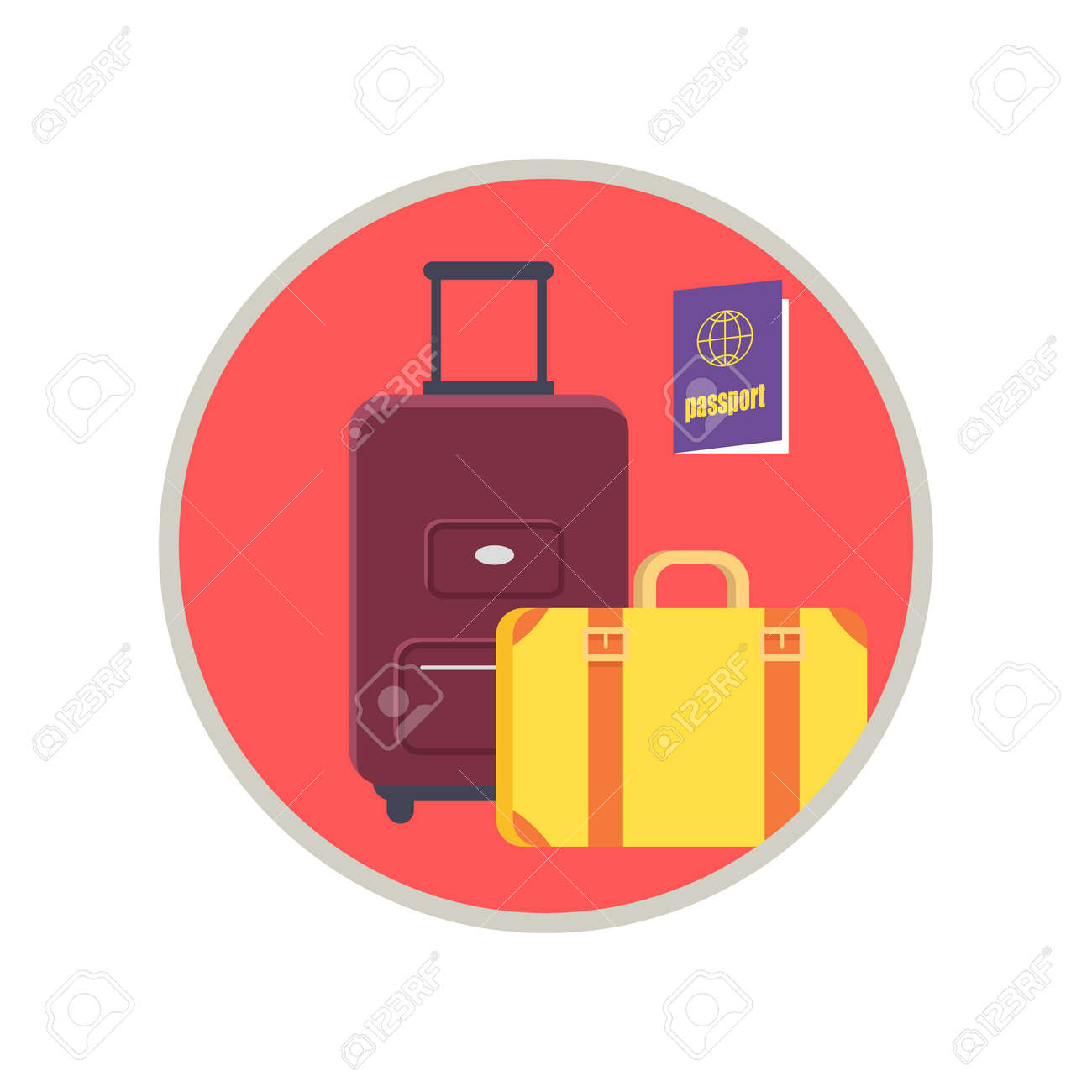 round luggage bags