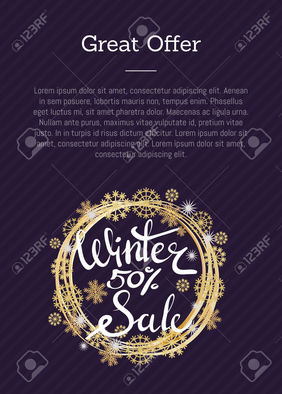 great offer winter sale 50 poster in decorative frame made of