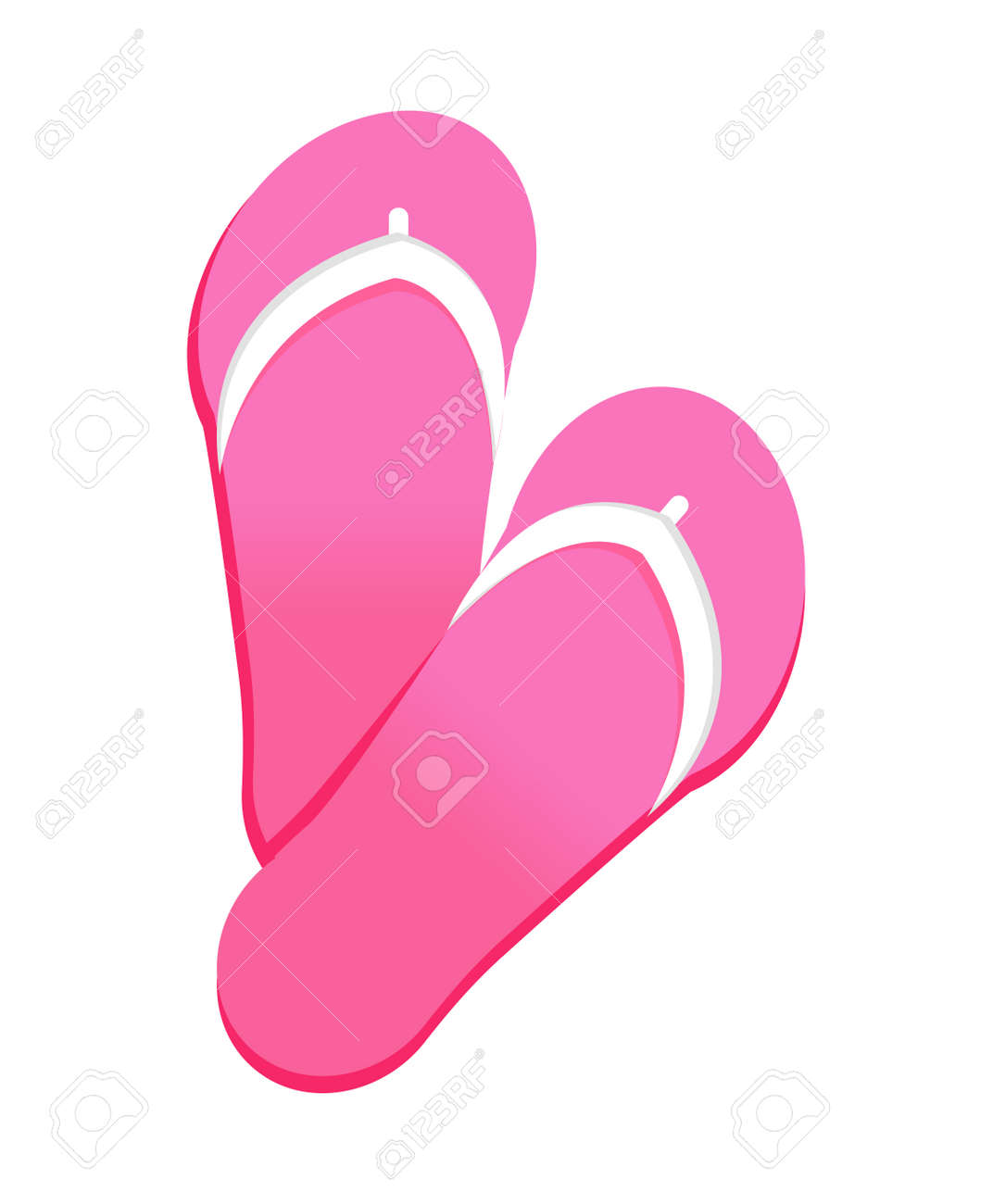 pink flip flops