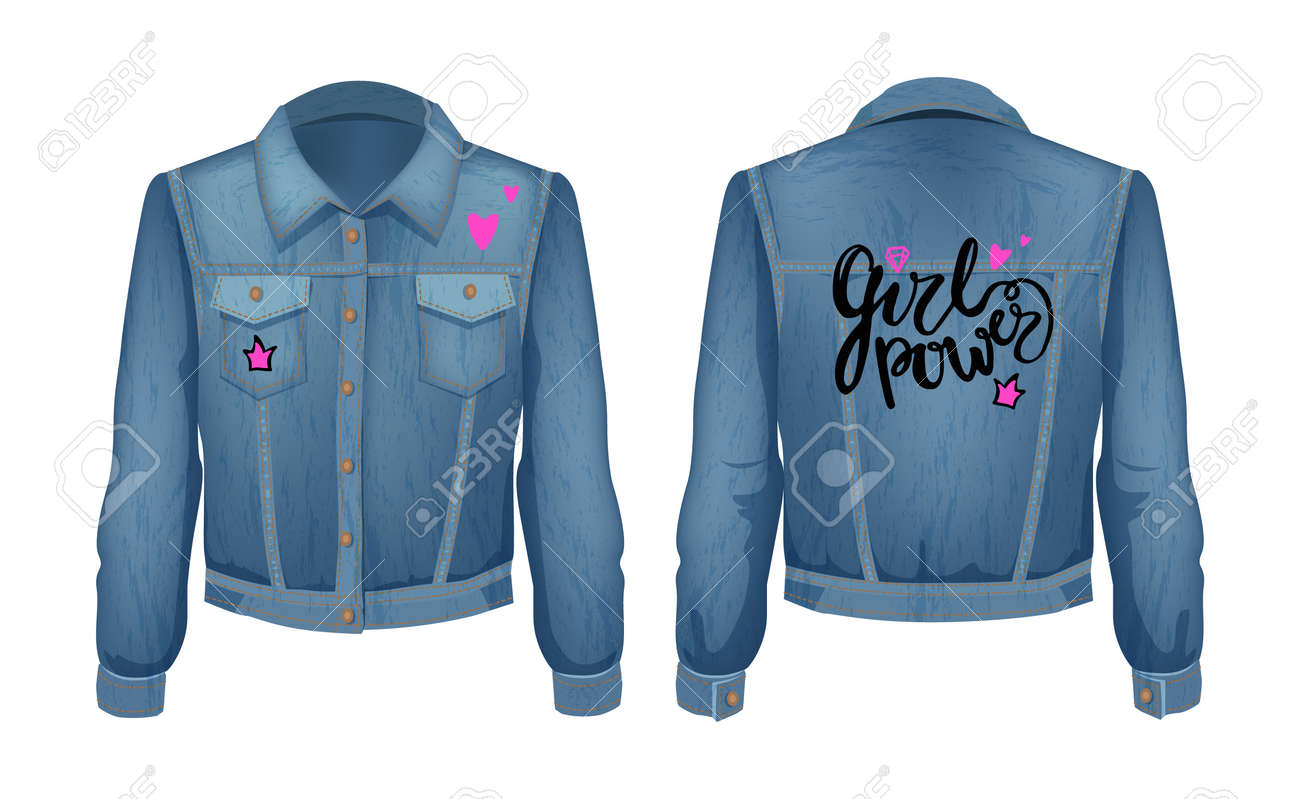 grl pwr denim jacket