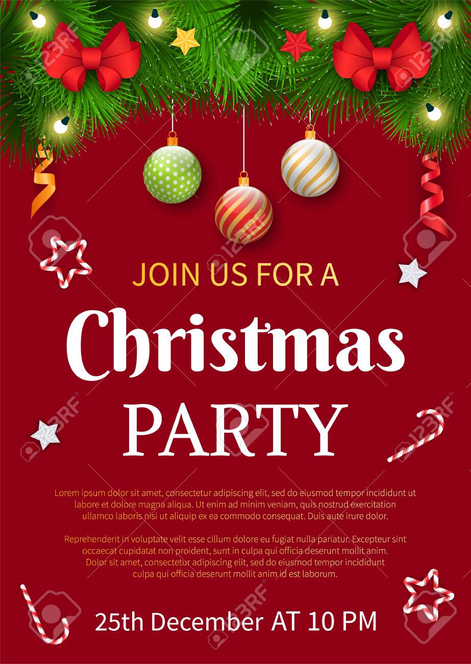 Join Us For Christmas Party On 25th Of December Xmas Celebration