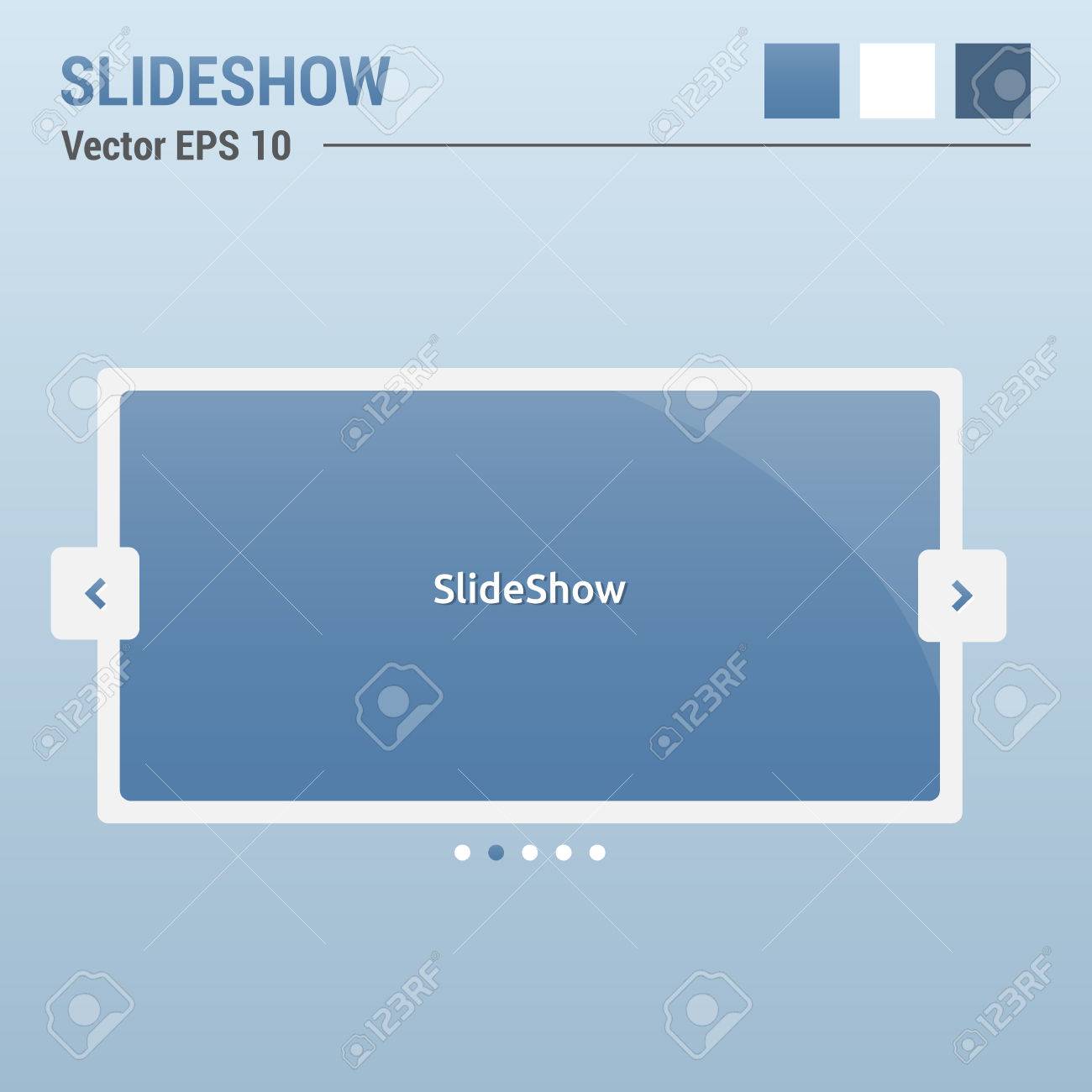 slideshow website elements web design ui royalty free cliparts slideshow website