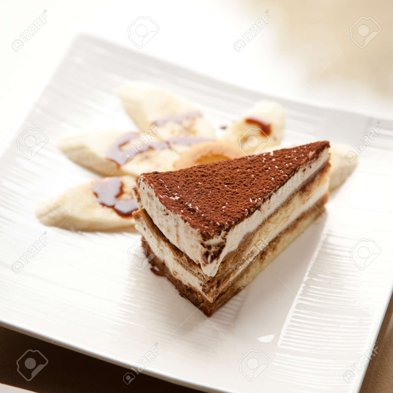 A Slice Of The Italian Delicacy Tiramisu And Several Piece Of Stock Photo Picture And Royalty Free Image Image 13237570