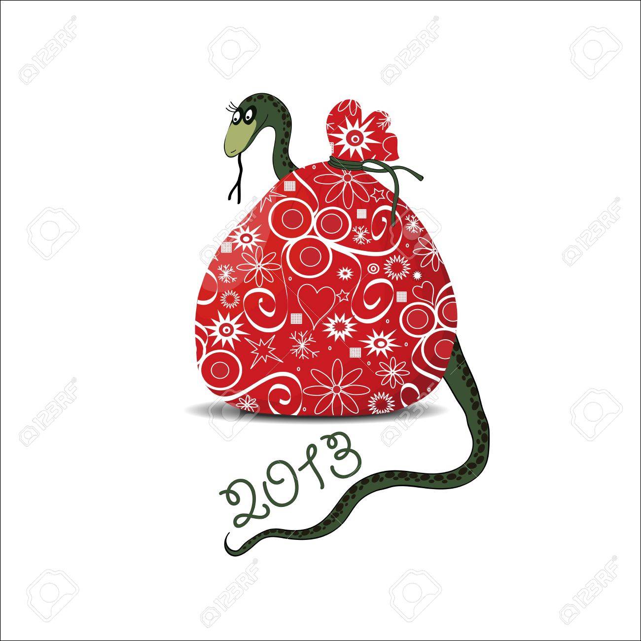 サンタ袋のイラスト素材 ベクタ Image