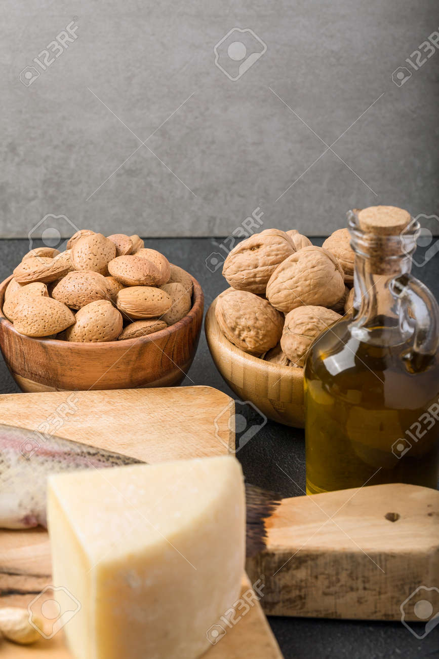Different foods ingredients rich in vitamin D - 167779820 Different foods ingredients rich in vitamin D - 167779820