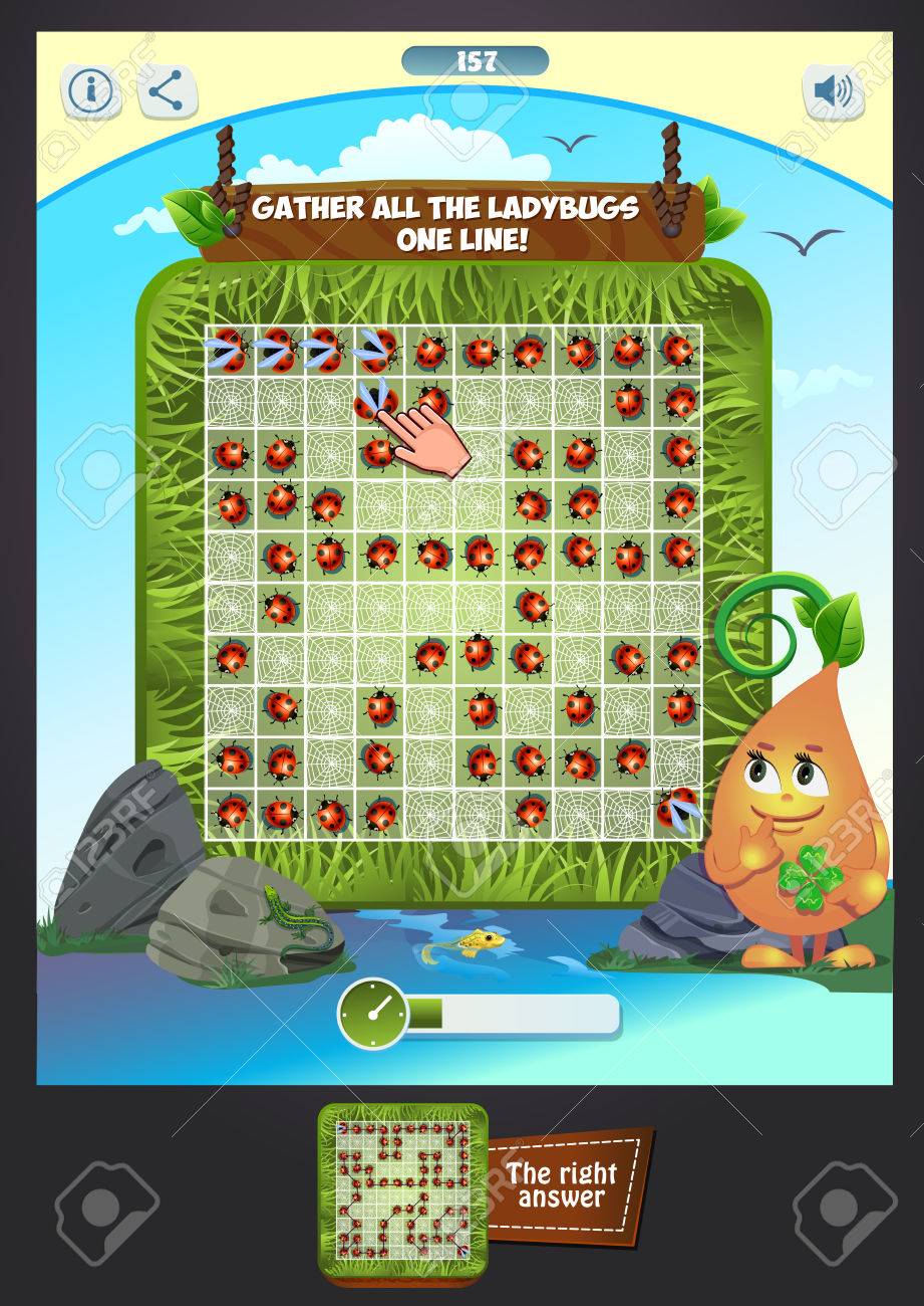 ゲーム コレクション 視覚的なゲームの子供のため タスク すべてのてんとう虫 1 行を収集 マッチ 3 ゲーム項目のイラスト素材 ベクタ Image ゲーム コレクション 視覚的なゲームの子供のため タスク すべてのてんとう虫 1 行を収集 マッチ 3 ゲーム項目のイラスト素材 ベクタ Image