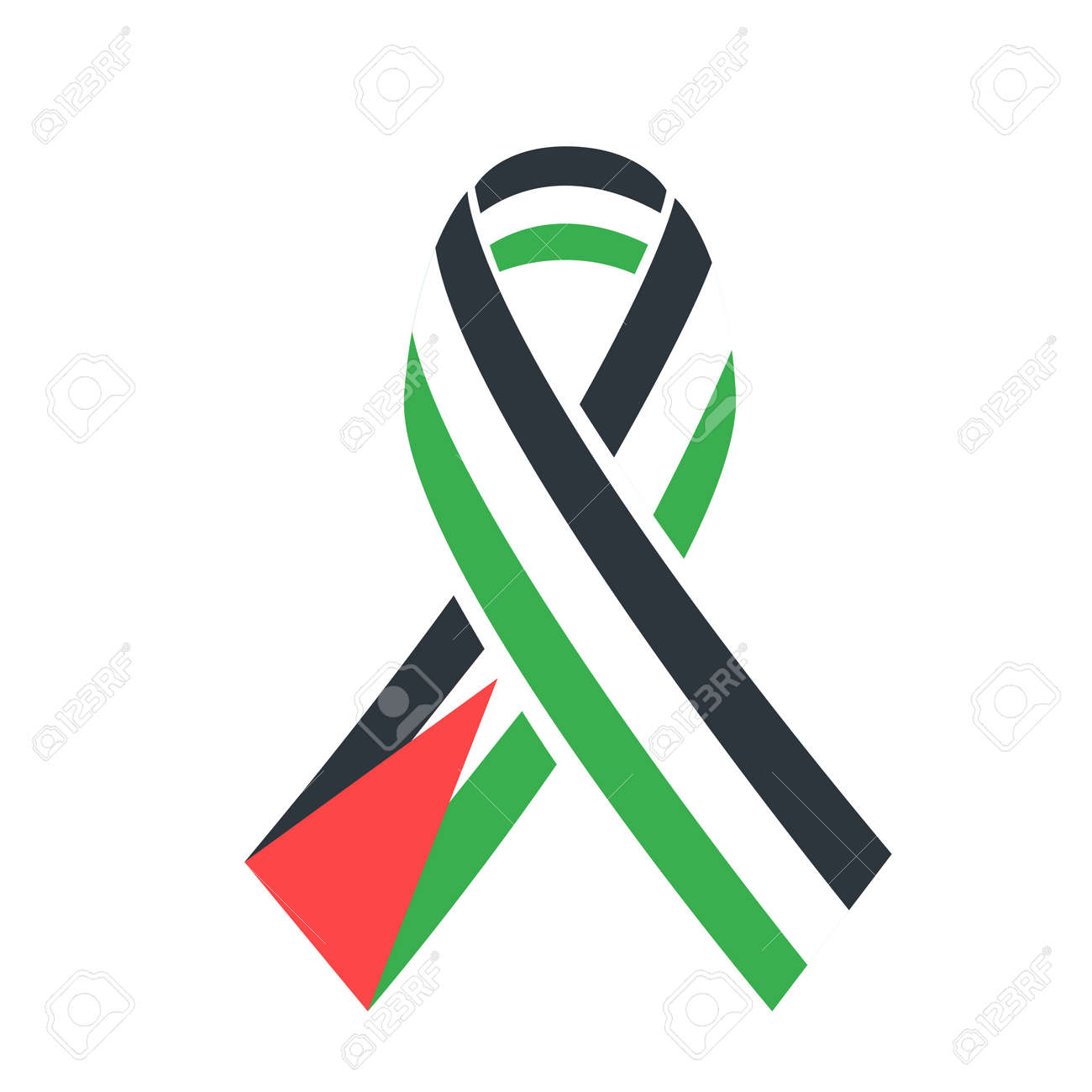 Icon Día Internacional De Solidaridad Con El Pueblo Palestino Icono De La Cinta Con La Bandera De Palestina Ilustraciones Vectoriales Clip Art Vectorizado Libre De Derechos Image 92334509